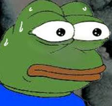 Scared Pepe!